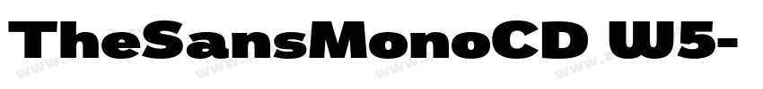 TheSansMonoCD W5字体转换 TheSansMonoCD W5字体转换